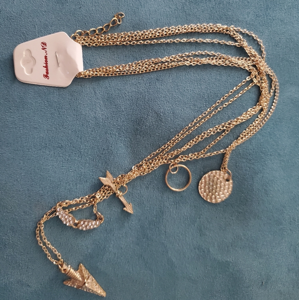 Gold color necklace